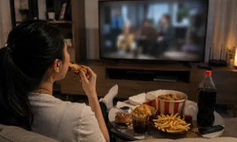 Vì sao xem TV khiến chúng ta ăn nhiều hơn?