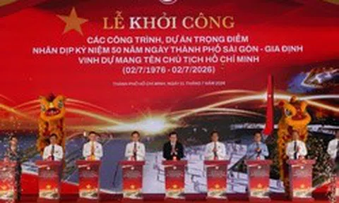TP.HCM khởi công 8 dự án hơn 253.000 tỷ kỷ niệm 50 năm thành phố mang tên Bác