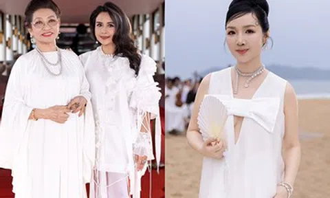 NSND Thanh Lam trẻ trung bên mẹ 83 tuổi, hoa hậu Giáng My quyến rũ