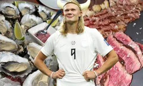 Bữa ăn của "quái vật" Erling Haaland