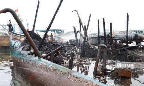 Cháy tàu tại Cảng cá Tam Quan: Ngư dân trắng tay, chưa tính được sinh kế mới