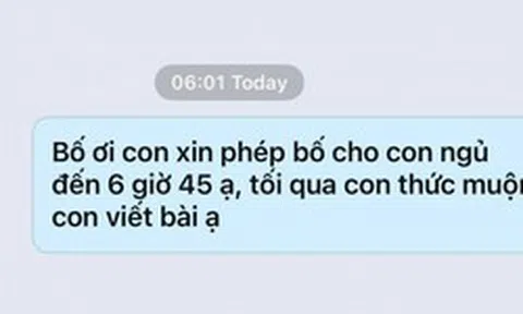 Tin nhắn lúc 6 giờ sáng của một nữ sinh khiến nhiều người "đọc thôi đã thấy không thở nổi"