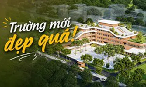 CHOÁNG NGỢP: Trường THCS công lập mới xây này quá đẹp và hoành tráng, thiết kế như một chiếc du thuyền hạng sang!