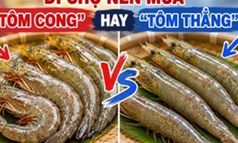 Đi chợ nên mua "tôm cong" hay "tôm thẳng"