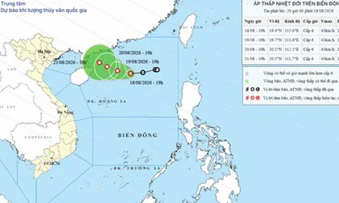 Áp thấp nhiệt đới vẫn "án ngữ" Bắc Biển Đông, dự báo mới nhất thế nào?