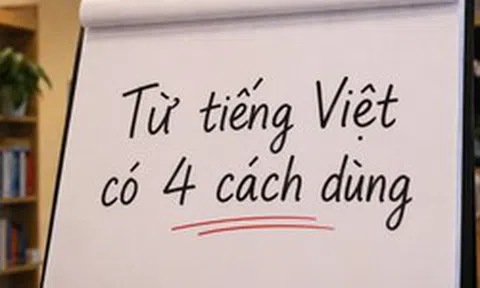 Từ tiếng Việt chỉ 1 âm tiết nhưng lại có tới 4 cách dùng