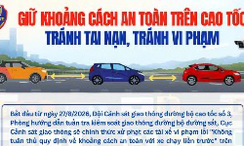 Chạy xe trên cao tốc: Giữ khoảng cách bao nhiêu là an toàn, tránh bị phạt?