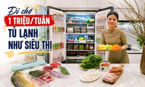 Mẹ bầu 5 tháng ở Hà Nội đi chợ 1 lần cho cả tuần: Ngân sách 1 triệu đồng, mở tủ lạnh là “có cả siêu thị”