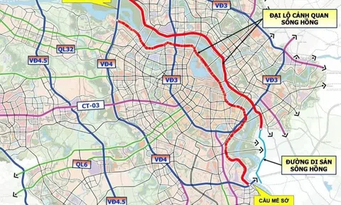 Trục Đại lộ cảnh quan sông Hồng có hơn 2 km đi ngầm khu vực trung tâm