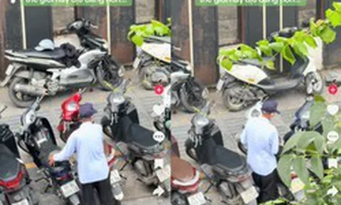 Clip 21 giây về chú bảo vệ quán cafe trong ngày mưa, một thói quen khiến ai cũng phải nhớ mặt