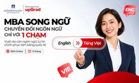 upGrad ra mắt MBA song ngữ chuyển đổi từ Golden Gate University
