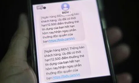 Công an phát thông báo đến tất cả những người nhận được tin nhắn SMS gửi từ ngân hàng với nội dung sau