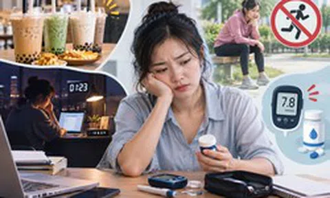Cả tuần trà sữa, thức khuya, không thể dục, U30 'kè kè' túi thuốc tiểu đường