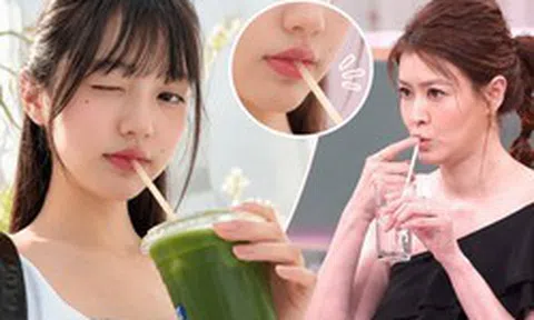 Ai cũng uống nước nhưng sao nữ Hàn Quốc không bao giờ chu môi khi uống nước, lý do là vì nếp nhăn quanh miệng
