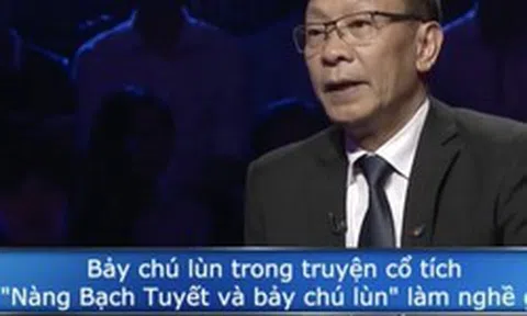 7 chú lùn trong truyện Bạch Tuyết làm nghề gì? 73% khán giả Ai Là Triệu Phú trả lời sai