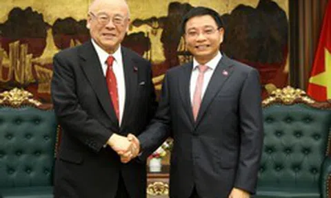 Phó Thủ tướng Nguyễn Văn Thắng tiếp Cố vấn đặc biệt Liên minh Nghị sĩ hữu nghị Nhật Bản-Việt Nam