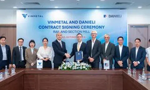 Vinmetal hợp tác với Danieli sản xuất thép ray đường sắt cao tốc và đô thị tại Việt Nam