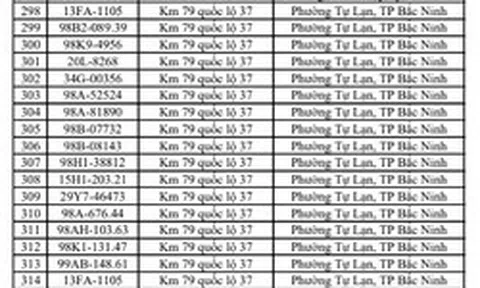 448 chủ phương tiện vi phạm mang biển số sau nhanh chóng nộp phạt nguội theo Nghị định 168