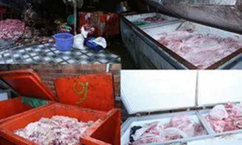 Bên trong loạt tủ đông của đường dây do Trần Văn Hùng SN 1975 cầm đầu