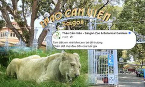 Thảo Cầm Viên thông báo về một thành viên nổi tiếng đã gắn bó 16 năm