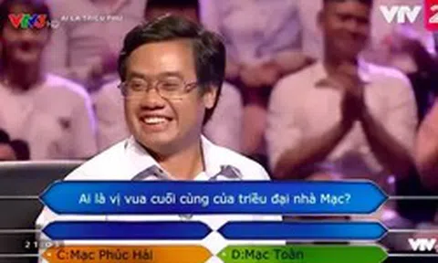Người chơi "đen đủi" nhất Ai Là Triệu Phú: Dùng hết 4 quyền trợ giúp cho 1 câu hỏi nhưng vẫn trả lời sai