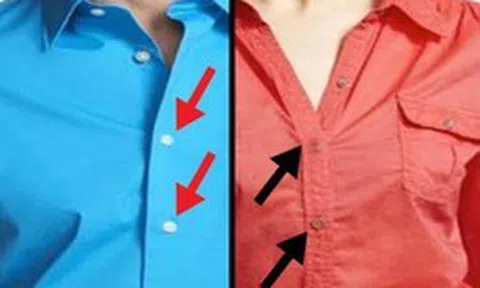 Vì sao cúc áo nam nằm bên phải, cúc áo nữ nằm bên trái?