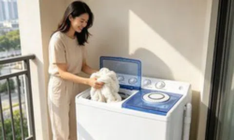 Dùng máy giặt cửa trước suốt 5 năm, tôi bất ngờ đổi sang cửa trên: Trông hơi “lỗi thời” nhưng càng dùng càng thấy tiện